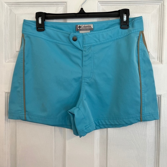 Columbia quick dry shorts teal -‎ women's 10 - Picture 1 of 16